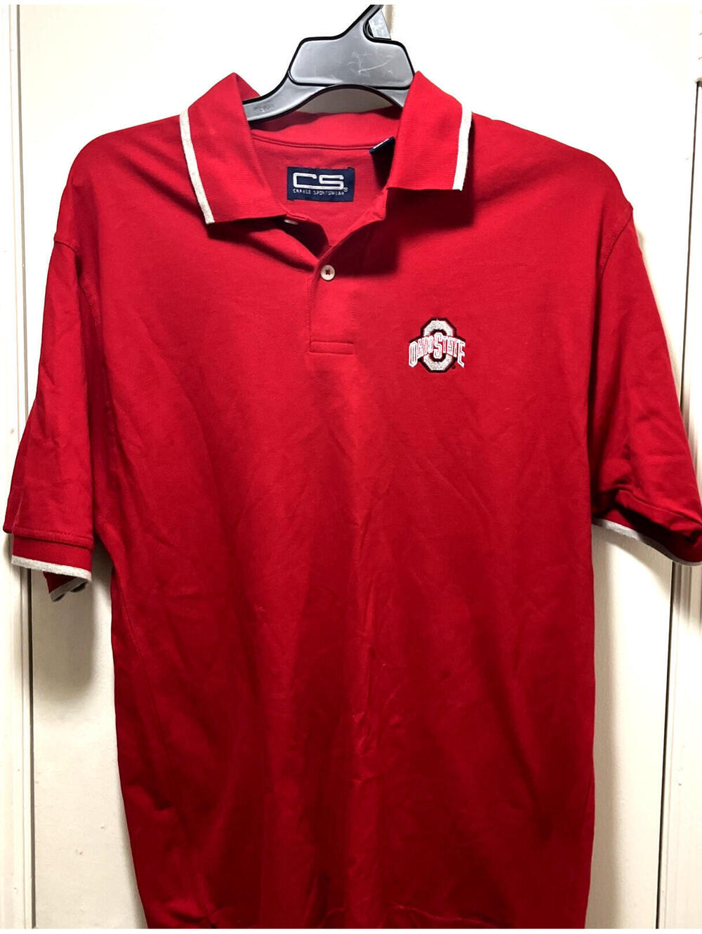 VINTAGE  Ohio State Buckeyes Short Sleeve Polo Men’s Lg